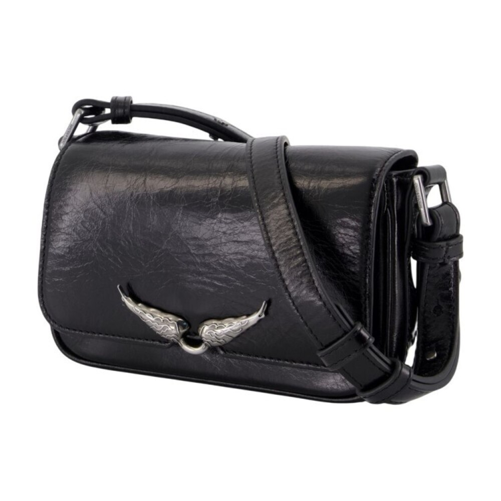 Zadig & Voltaire Le Zazi Crossbody - Leather - Black - NWT - Picture 2 of 2